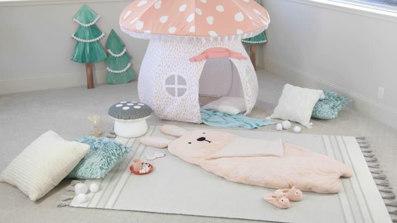 MindWare Oh So Fun! Hasen-Schlafsack – Weicher Plüsch-Kinderschlafsack Mit Süßem Hasengesicht, 185 X 86 Cm, Ab 3 Jahren