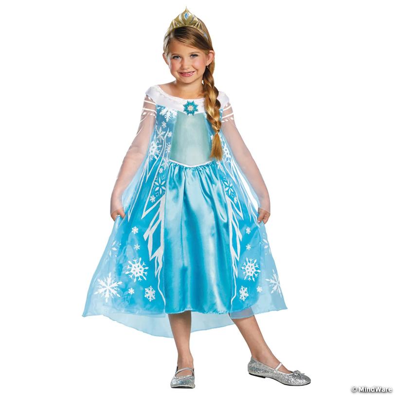 Girl&amp;#8217;s Deluxe Frozen&amp;#8482; Elsa Costume - Medium Image
