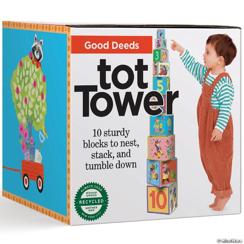 eeBoo: Good Deeds Tot Tower Stacking Blocks for Toddlers - Discontinued