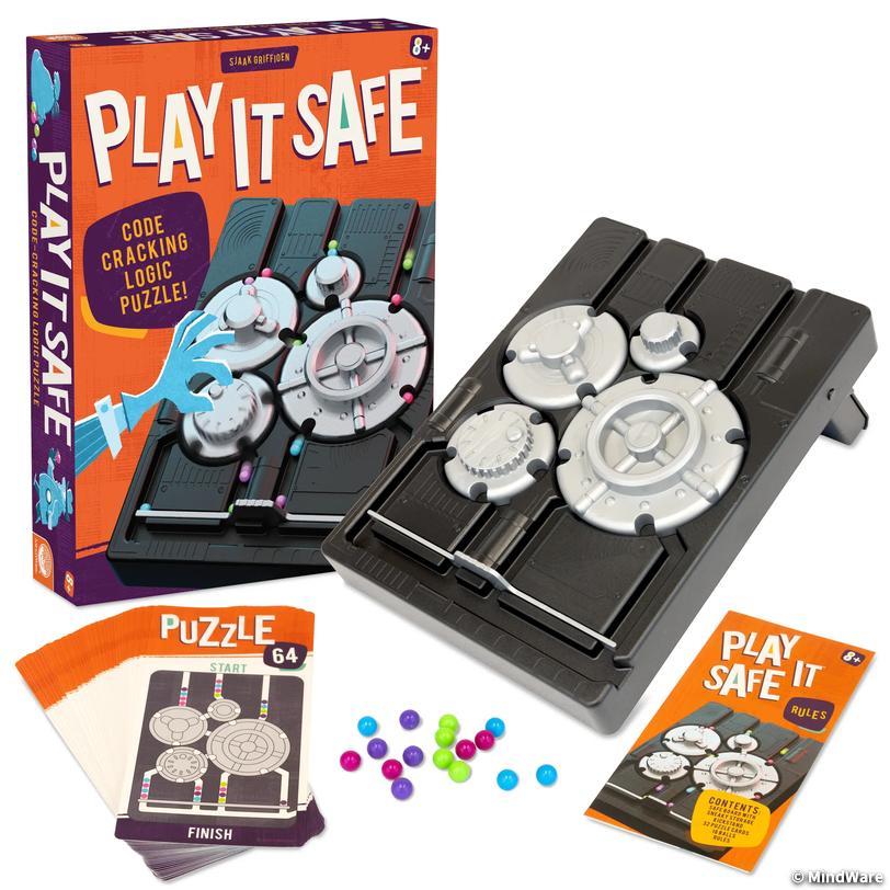 Play It Safe Code-Cracking Logic Puzzle Game Image
