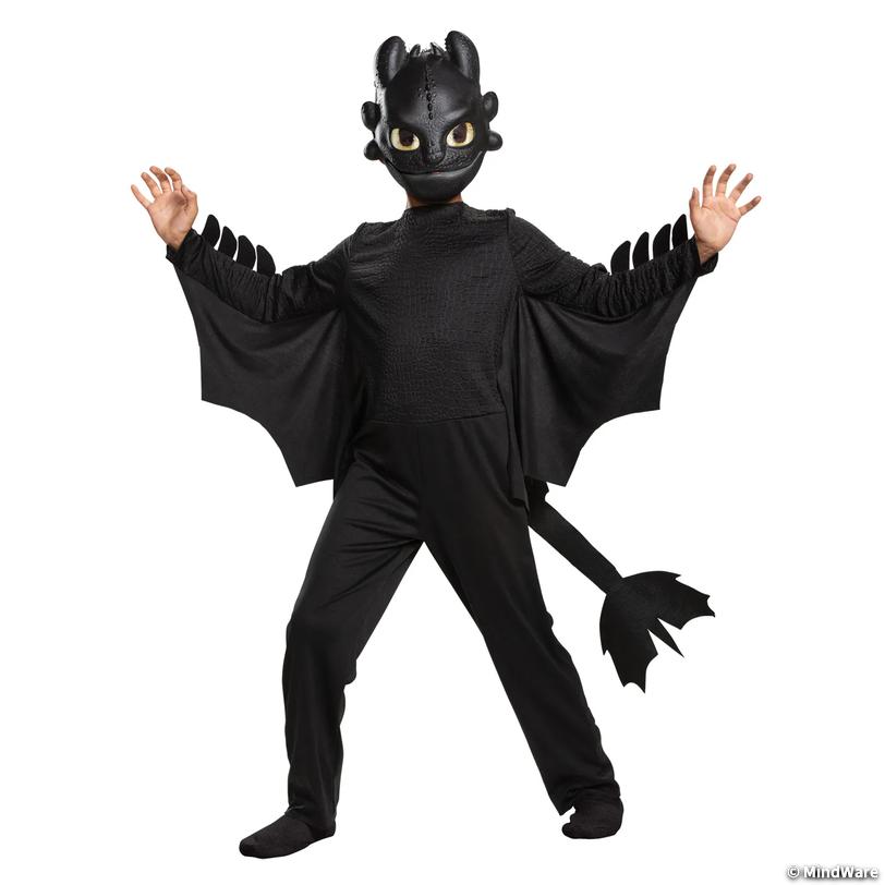 Boy's How to Train Your Dragon: The Hidden World Classic Toothless Costume Image