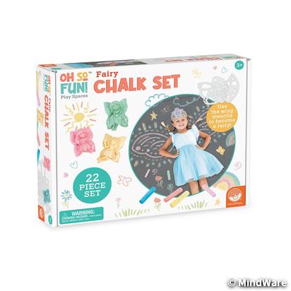 Oh So Fun! Fairy Sidewalk Chalk Set, 18 Pieces Of Outdoor Chalk